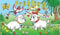 UB Fahne/Flagge Frühling mit Schafe 90 cm x 150 cm Neuware!