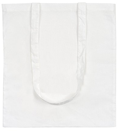eBuyGB Pack of 5 Shopping Tote Shoulder Bag, 100% Cotton, White