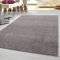HomebyHome Kurzflor Teppich Wohnzimmer 160 cm Rund Beige - Modern Gabbeh-Look Teppich Extra Weich, Pflegeleicht und Langlebig - Ideal für Schlafzimmer, Küche und Esszimmer