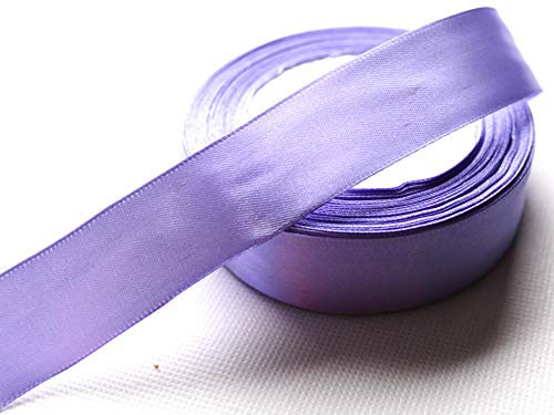 CaPiSo 22m Satinband 25mm Breite 2,5cm Schleifenband Geschenkband Dekoband Weihnachten Hochzeit (Flieder, 22m)