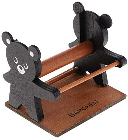 Tubayia Holz Klebebandabroller Klebeband Tischabroller Kleberollen Halter für Haus/Büro/Schule