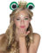NET TOYS Lustiger Froschaugen-Haarreif für Erwachsene - Grün-Gold - Märchenhaftes Unisex-Kostüm-Zubehör Froschkönig Tiara mit Krone - Wie geschaffen für Karneval & Mottoparty