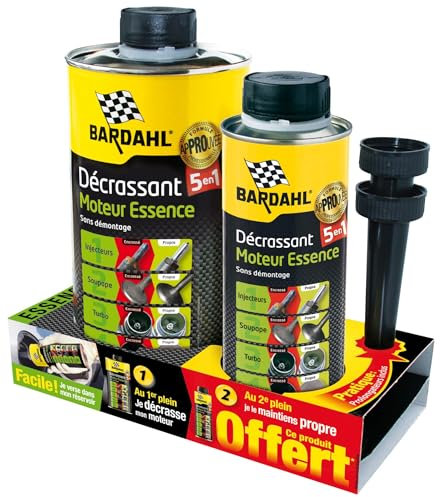 Lot décrassant moteur essence 5 en 1 BARDAHL 1L + 300ml offerts