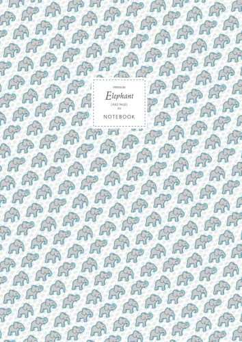 Elephant Notebook - Lined Pages - A4 - Premium: (Blue Edition) Fun notebook 192 lined pages (A4 / 8.27x11.69 inches / 21x29.7cm)