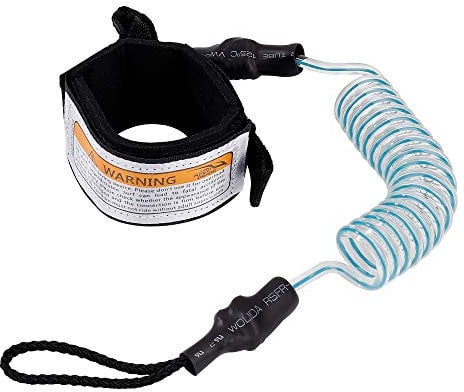 Surfboard Leash Surfen Leine 5 mm 5 ft mit Fußschlaufe Klettverschluss für Stand up Paddle Board Shortboard Bodyboards Surfbrett