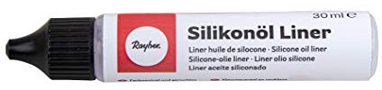 Rayher 34453000 Huile de silicone, 1 pce., 30 ml, medium pouring, peinture acrylique, arts créatifs, Blanc.