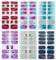 6 Sheets 84 Pieces Nail Wraps Stickers Self Adhesive Nails Art Decals Strips 3D Self Adhesive Butterfly Decals