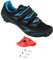 Venzo Bike Bicycle Women's Ladies Cycling Riding Shoes - Compatible with Peloton, LOOK Delta & for Shimano SPD-SL - Perfect for Road Racing Indoor Exercise Bikes 38 Blue, Blau, 37.5 EU
