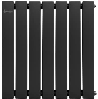 HORIZENTAL Vertical Designer Flat Panel Column Radiator for Central Heating Double (600X590(D), Anthracite Gloss Finish-Dark Grey)
