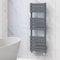 NRG Bathroom Flat Panel Heated Towel Rail Radiator Modern Central Heating Warmer Wall Mounted Ladder Rad 1200×450mm Anthracite