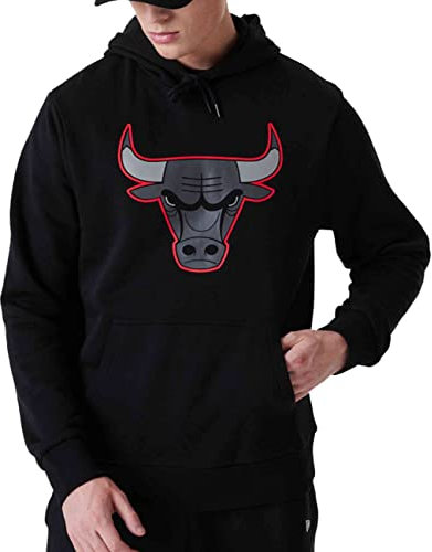 New Era - NBA Chicago Bulls Outline Logo Hoodie Farbe Schwarz, Größe XL