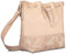 Expatrié Beuteltasche Damen Sand - Sarah Medium - Handtasche aus Veganem PU Leder - Umhängetasche für City, Business, Freizeit - Schlicht & Stylisch