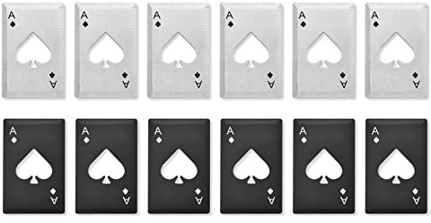 Poker Card Bottle Openers, Stainless Steel Card Bottle Opener Can Openers Beer Can Opener Ace of Spades Bottle Opener Ace Card Bottle Cap Openers Bottle Opener Card