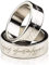 MOMOMAGE Silber Magnetische Gravur PK Ring Magic Tricks für Magier Schriftzug Magnet PK Ring Bühne Magic Zubehör Gimmick Requisiten (21mm)