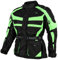 Bangla Herren Motorradjacke Motorrad Jacke mit herausnehmbaren Protektoren in Ellbogen, Schulter und Rücken in gruen XXL