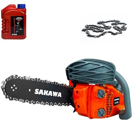 SAKAWA Motosierra de Gasolina Espada 12 + Aceite 1L + Cadenas
