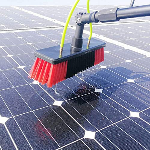 HASMI Teleskopstange für Dachreinigung, Solar-Panel Reinigungsbürsten, Reinigungswerkzeuge für Photovoltaikzellen, Zur Reinigung von Photovoltaik- und Solarmodulen