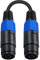 Maxhood Speakon Female to Female Connector Cable, Speakon Extension Cable for Speaker Cable, 18AWG 2 Pole Speakon Coupler Cable 16mm² Coper Wire Audio Cord for Amplifier, Speaker, 7.8inch