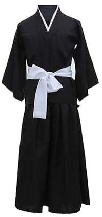 COSDREAMER Mens Japanese Yukata Kimono Robe Costume Japanese Kimono Robe (M, A)