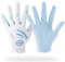 CINGHI LUSSO Junior Golfhandschuh Blau Kinder Golf Handschuhe Jungen Linke Hand Leder Jugend Golfhandschuh Elastischer Stoff Golfhandschuhe Herren Linkshänder Golfer M - Ein Paar