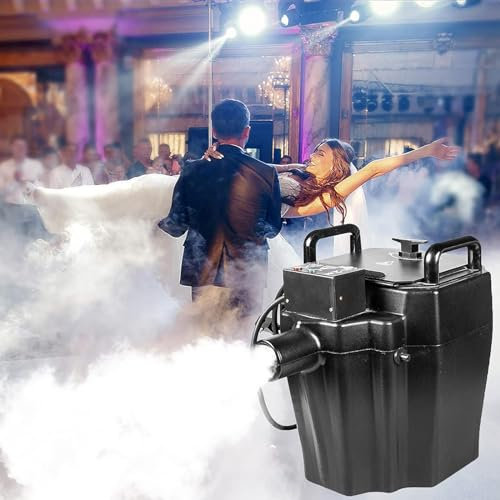 DaMga Máquina De Hielo Seco De 3500w, Máquina De Niebla De Terreno Bajo, Efecto De Hielo Seco, Máquina De Fiesta con Efecto De Escenario, para Interior Y Exterior, Club