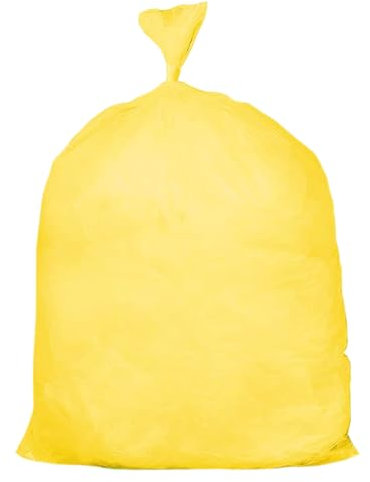 IDEAL 365 Safe Waste Medium Duty Yellow Refuse Sacks 450 x 720 x 965mm - Pack of 200 Bags