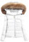 Tdvcpmkk Damen Winterjacke Daunenjacke mit Fellkragen Parka, weiß, 52