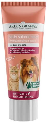 Arden Grange Tasty salmon Treats for Cats and Dogs, Brown, 75 g (Pack of 12)