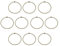Qianly 10 Stück Trampolin Bungee Seil, Elastisches Zubehör für Indoor Trampolin, Weiß