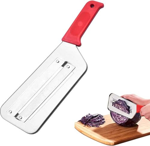 Stainless Steel Double Slicer Kitchen Vegetable Knife Shredder Cabbage Shredder Onion Slicer Salad Chopping Knife