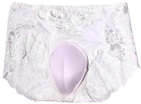 Sexy Wetlook Unterwäsche Herren Spitzen Ouvert Gay Unterhosen Slip Mesh Dessous Reizwäsche Sissy Clubwear Party Höschen Transparent Underwear Schwarz High Waist Unterwäsche