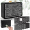 Homgaty Money Box Wooden,Savings Box Black kids Safe,Cash Saving Box for Notes with Counter,Money Counter for Kids Adults 500/800/1000/2000/3000/40000/5000/10000/DIY Target Stickers