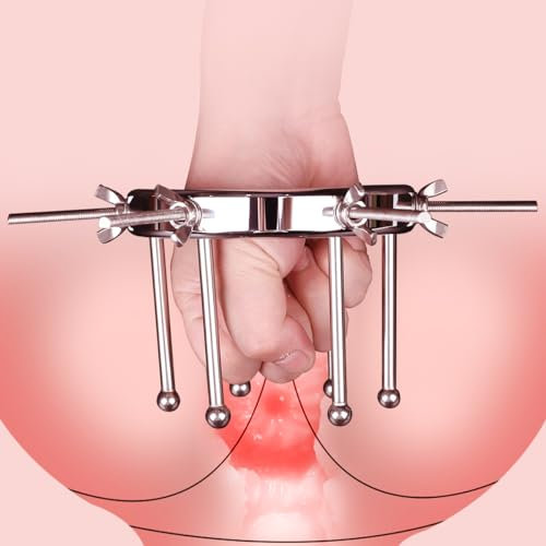Metall Analexpander Vaginal Anal Expander Einstellbar Größe Extreme Dilatatoren Anal Treuer Riesige Speculum Fetisch Masturbation Analplug, Sexspielzeug für Männer Frauen Paare