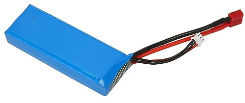 Alomejor Batterie au Lithium de Voiture RC, Batterie Lipo Rechargeable 7,4 V 3000 MAh pour Surcharge et Court-Circuit de Voiture RC 144001 1/14