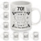 70e Anniversaire Tasses pour 70 ans Femmes Hommes Tasse à café Derrière toi tous tes souvenirs pour maman papa tante Grand-mère Grand-père Femme Mari Sœur Amis Cadeau d'inspiration(70-a)