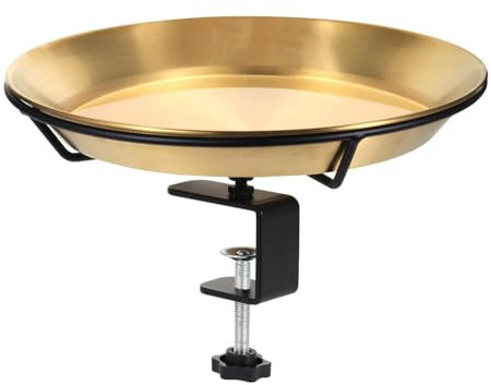 Vogeltränke Balkongeländer, Vogelbad Balkon Vogelfutterhaus Mit Ständer, Vogeltränke Hängend Für Balkongeländer, Vogelfutterspender Wassertränke Für Vögel Garten Balkon Futterschale Hängend Futtertell