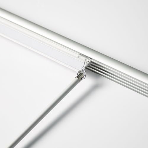 MADECOSTORE Rail Aluminium pour Panneaux Japonais 45cm - Gris - L200 x H2,5cm