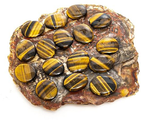 Galet Oeil de tigre qualité Extra | Favorise l'amitié | Lithothérapie et chakras | Mineral Est