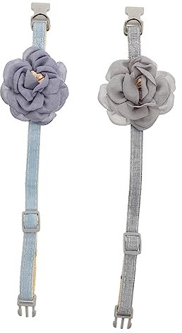 HAPINARY Pet Cosplay Neckbands Cat Flower Collars Kitten Collars Cotton Adjustable for Sizes