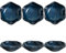 6 Stück Dipschalen Set,Keramik Kleine Schüsseln,Keramik Dip Schälchen Sind Langlebig,Dip Schalen Set Für Snackschalen,Snack Schalen,Sojasauce,Sushi,Antipasti,Schlüssel,Schmuck,Deko Schale(Blau)
