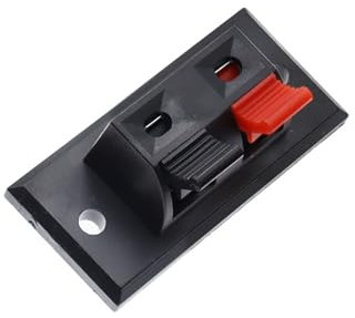 5PCS 2/4 Positions Connector Terminal Push In Jack Spring Load Speaker Terminals Breadboard Clip(2 Positions)
