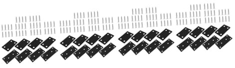 Gatuida 4 Sätze Stutzen klobürste wandmontage flachwinkel Wandhalterung verbindungsblech eisenwinkel Haken Gestell Garage isoliert Tür Eckwinkel aus Metall Eckstrebe Rostfreier Stahl Black