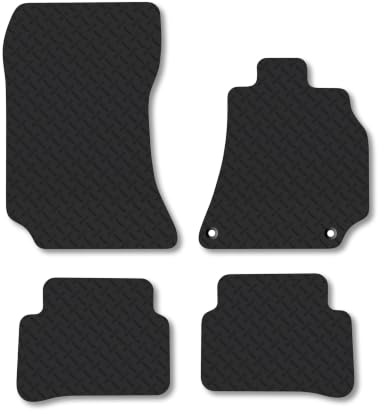 Mercedes E-Class (2010-2013) [Estate, Saloon] 5mm Rubber Car Mats | Heavy Duty Rubber Tailored Fit Floor Mats Full Coverage Durable Waterproof Accessories Easy Clean Anti Slip Made in the UK