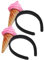 BELLIFFY 2stücke Eiscreme Stirnband Lustige Kopfbedeckung Für Kostümpartys Und Alltag Rutschfestes Design Für Make-up Und Gesichtswäsche Vielseitige Haaraccessoires Für Frauen