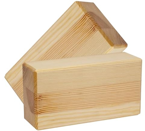 PROJECT OF WOOD Blocco yoga in legno per yoga, pilates, stretching e meditazione, naturalmente ecologico, supporto stabile per l'allenamento