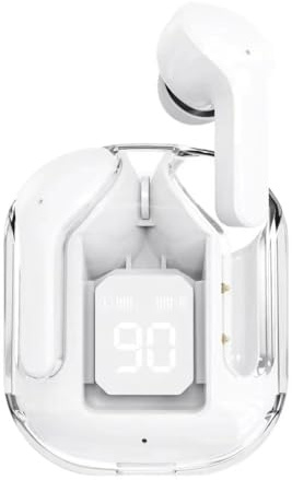 Ziyan Bluetooth Kopfhörer, Kopfhörer Kabellos Bluetooth 5.4 In Ear Kopfhörer Sport Gaming Headsets Geräuschreduzierung Ohrhörer Bass Touch Control für Allphone (Weiß)