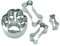 BekkiB - 4-er Set Ausstecher Pfote & Knochen - Ausstechformen aus Edelstahl für Hunde-Kekse oder Leckerlis - Keksausstecher zum Backen & Basteln - 998471
