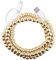MyfavoriteK Cute Beaded Phone Charger Metallic Colors USB Cable iPhone 2-in-1 USB-C and iPhone Charging Cable Colorful 3.3ft Cord for Smartphones (Gold)