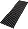 wohnartig® Akustikpaneele NOBLE 1,485 m² – 275 cm x 54 cm Set – (Set = 2 Stück 275 cm x 27 cm) | Farbe: Schwarz auf grauem Filz | Wandverkleidung | Akustikpaneel | Wandpaneele auf Filz | Akustikfilz