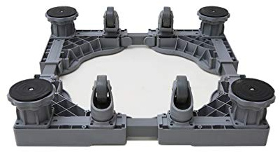 Carrello Porta asciugatrice con Ruote rinforzate, Base per Lavatrice Regolabile, 47,5-63 cm, Mobile
